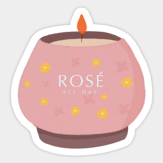 Candle Rose all day! Sticker by Matisse Studio